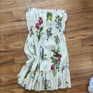 Floral Strapless Dress